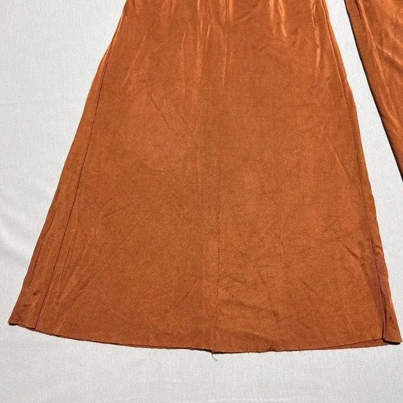Maeve by‎ Anthropologie Shiloh Wide Leg Palazzo Pants Womens XS Rust Orange - Picture 4 of 15
